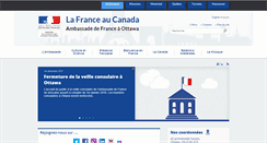 Desktop Screenshot of ambafrance-ca.org